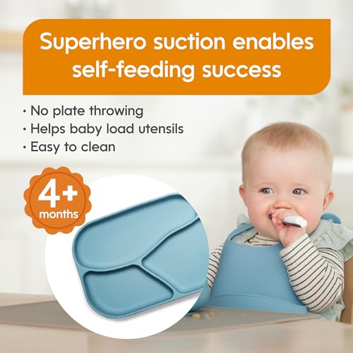 NumNum Silicone Toddler Suction Plates - 2 Pack