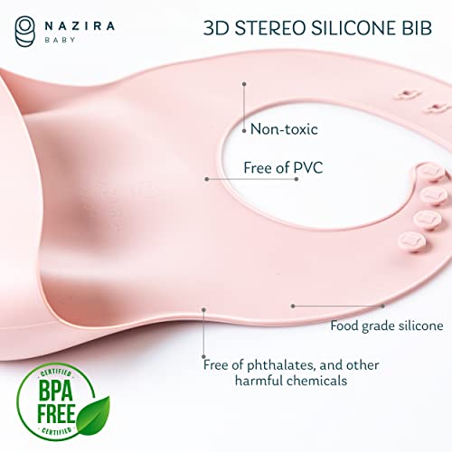 8 Piece Baby Feeding Set with Suction and Bibs