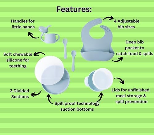 Bendee Baby Silicone Feeding Set for Baby Led Weaning 1
