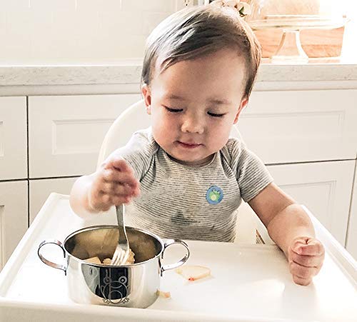 Kiddobloom Childrens Stainless Steel Dinnerware Set