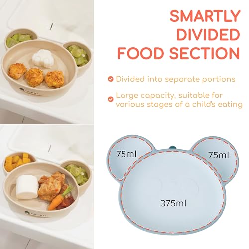Chippi Co Suction Plate Bear Design for Baby 6 Months