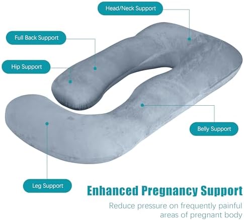 Cute Castle Pregnancy Pillow - 57 Inch U-Shape Comfort Pillow
