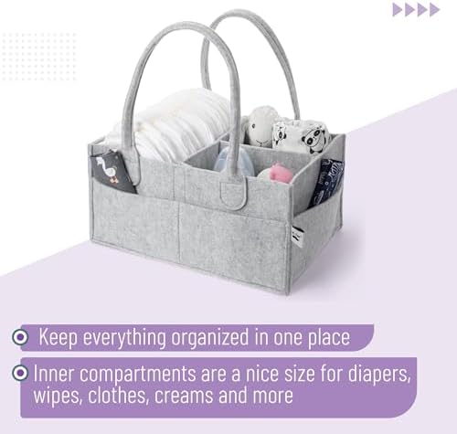 Mr Pen Baby Diaper Caddy Organizer Portable Changing Table Storage