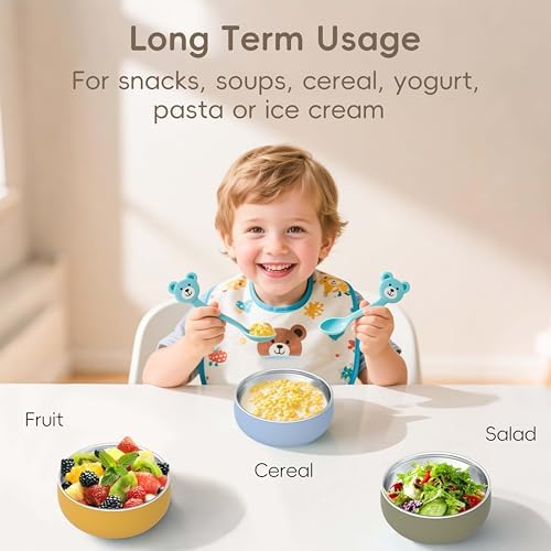 Bellas Friends 3 Pack Baby Bowls with Silicone Base