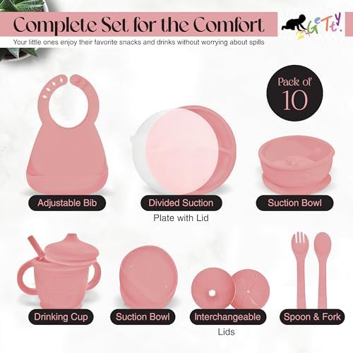 23GeTty Baby Feeding Set with Suction Plates and Utensils