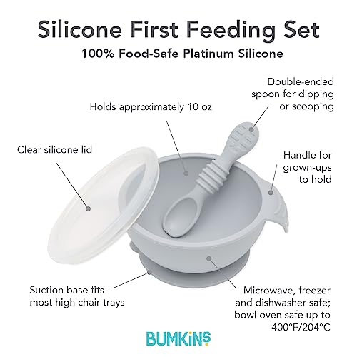 Bumkins Baby Bowl with Suction 4 Months Up