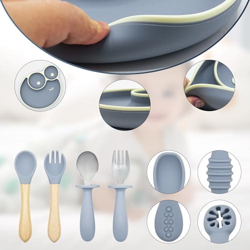 zmkele Silicone Baby Feeding Set 11pcs for 6 Months