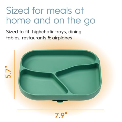 NumNum Silicone Toddler Suction Plates - 2 Pack