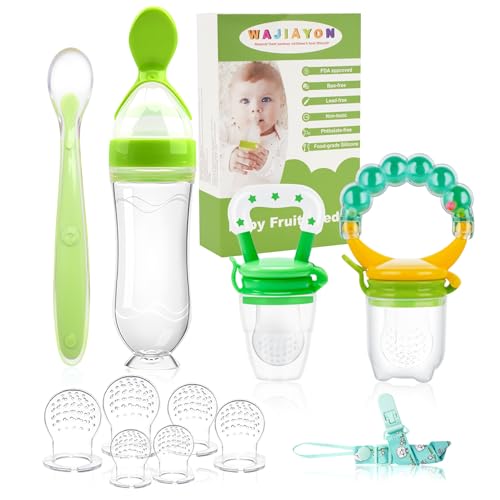 WAJIAYON Baby Fruit Feeder Pacifier 12 Pack