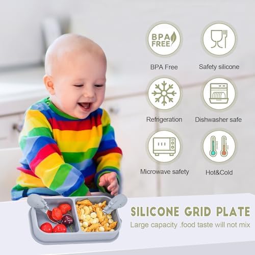 TourKing 5PCS Suction Plates for Baby