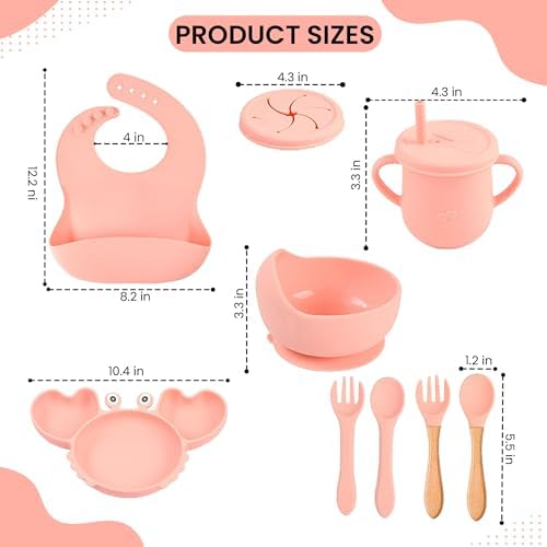 Dive and Drive Silicone Baby Feeding Set 14 Pcs