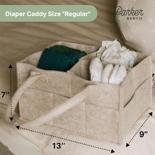 Parker Baby Diaper Caddy - Nursery Storage Car Organizer