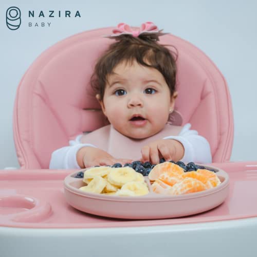 8 Piece Baby Feeding Set with Suction and Bibs