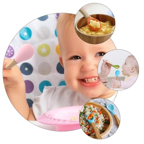BESPORTBLE 6Pcs Baby Porridge Spoons with Long Handles
