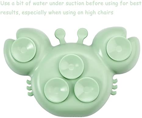 PandaEar 2 Pack Silicone Suction Plates Spoons for Baby