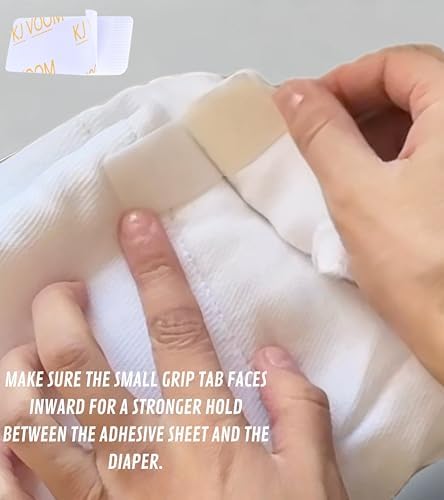 KJVOOM Adhesive Diaper Closures 100-Sheets 2 Rolls