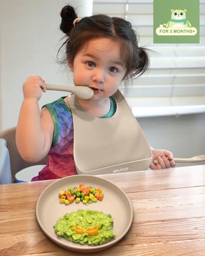 Qyeejong Classic Toddler Plates 3 Pack Suction Non-Slip 1