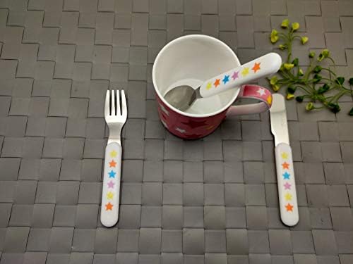 Exzact Kids Flatware Set 6PCS 1810 Stainless Steel BPA Free