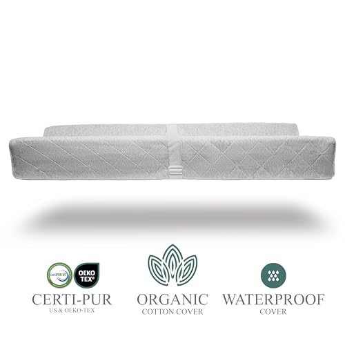 Modera Organic Cotton Contoured Changing Pad with Waterproof Foam
