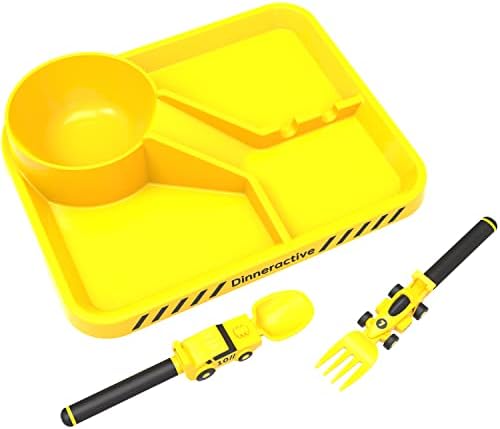 Dinneractive Kids Race Car Dinnerware Set 3PC