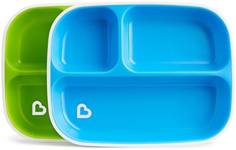 Munchkin Splash 4 Piece Toddler Plate and Bowl Set BlueGreen