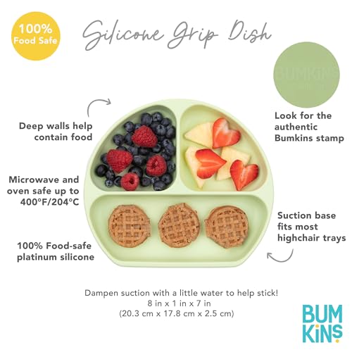 Bumkins Toddler Suction Plate with Divided Grip 1
