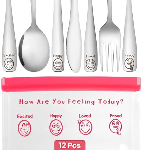 Etihub Stainless Steel Kids Cutlery Set for Toddlers