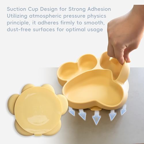Blisskidsland Silicone Suction Plates for Babies Toddlers Pink