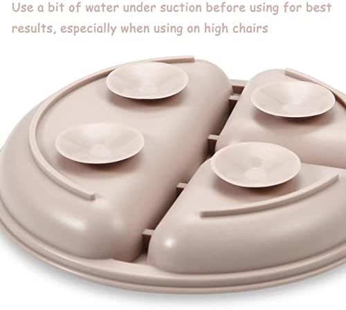 PandaEar Silicone Baby Feeding Set 2 Pack - BPA Free Divided Plate Cups