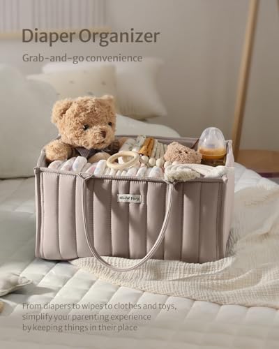 Blissful Diary Baby Diaper Caddy Organizer
