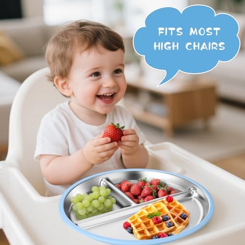 Palksky Baby Plates with Suction Set of 2 1