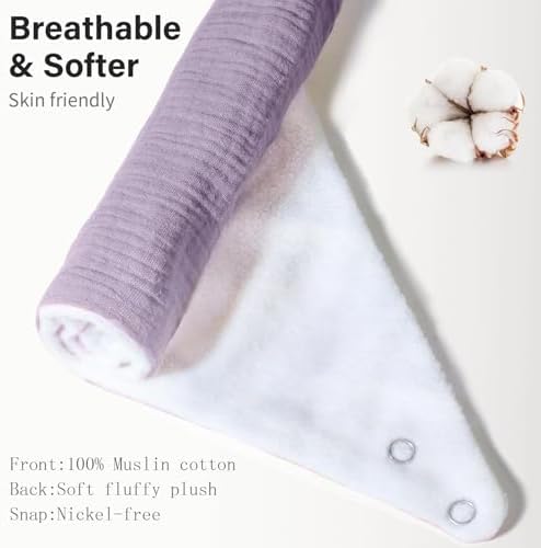 NISXABEBE Muslin Drooling Bibs for Baby Boy Girl