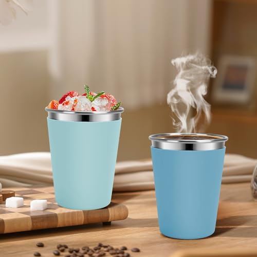 Vermida 2 Pack 10oz Leak Proof Kids Cups with Straws and Lids
