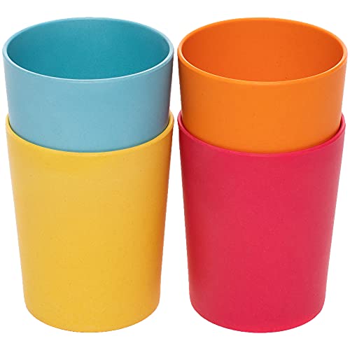 WeeSprout Bamboo Toddler Cups - 4 Pack 10 oz