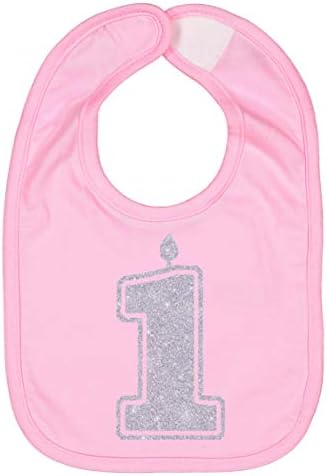 Aidens Corner First Birthday Bib Gold Silver