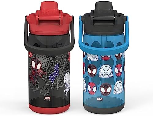Zak Designs Marvel Spidey Water Bottle 2-Pack Set