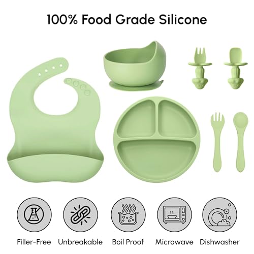 CuddleBubs 10-Piece Silicone Baby Feeding Set