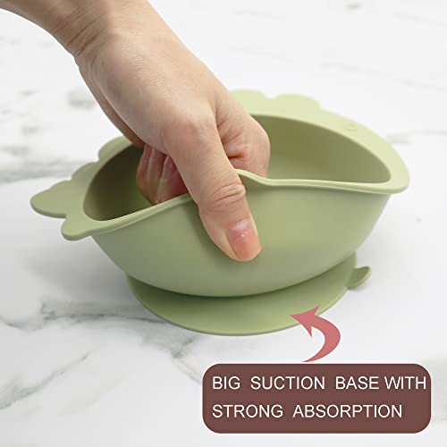 Rainbow Butterflies 8 Piece DINO Baby Feeding Set - Olive