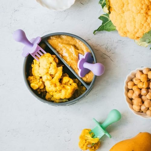 Grabease Suction Silicone Bowls for Toddler Feeding