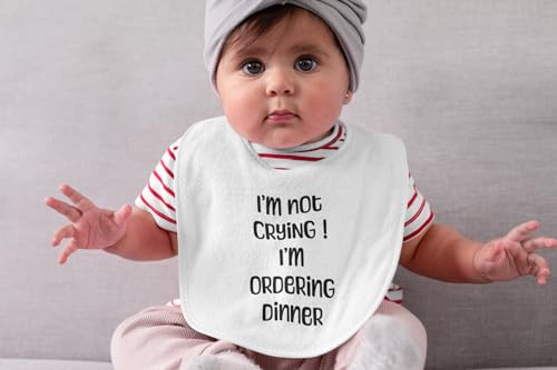 Quipo Funny Baby Bib - Sarcastic Ordering Dinner Design