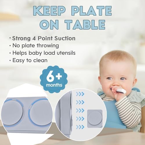 TourKing 5PCS Suction Plates for Baby