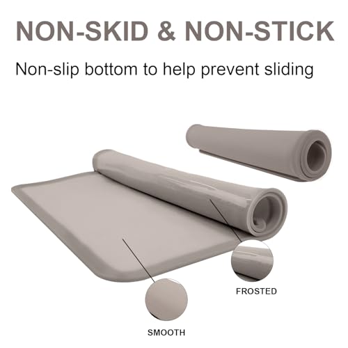 KVK 2 Pack Charcoal Silicone Placemats for Kids