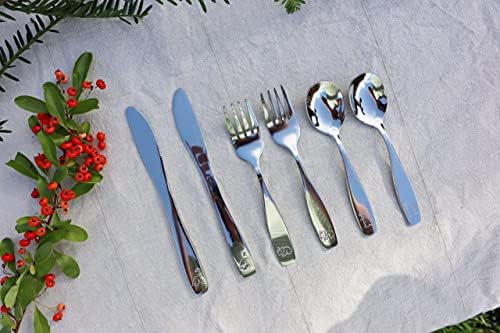 Exzact Kids Flatware Set 12pcs with Dinosaurs