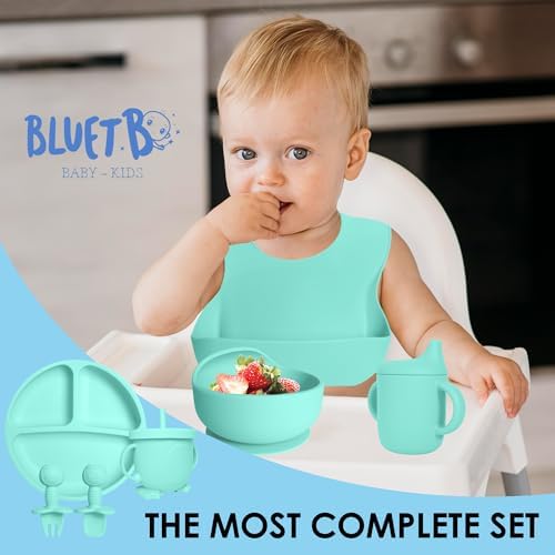 Bluet B 11pcs Silicone Baby Feeding Set - Green