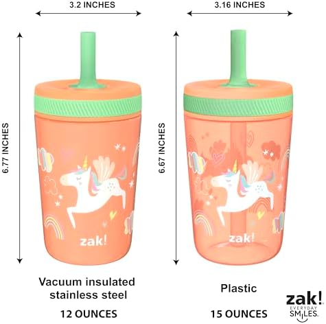 Zak Designs Unicorn Kelso Tumbler Set 3pc 1