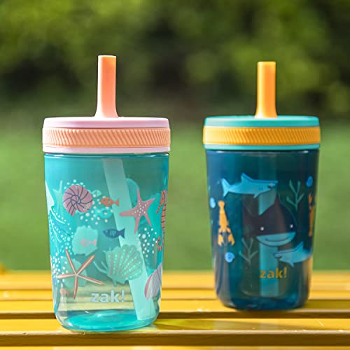 Zak Designs Kelso 15 oz Tumbler Set with Shells 1