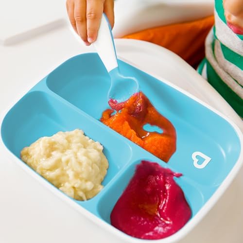 Munchkin Splash 4 Piece Toddler Plate and Bowl Set BlueGreen