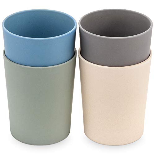WeeSprout Bamboo Toddler Cups - 4 Pack 10 Fl Oz