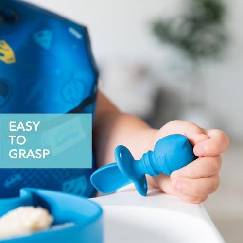 Bumkins Baby Utensils Set - Batman Blue 6 Months