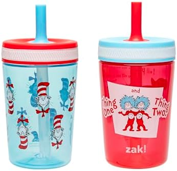 Zak Designs Dr Seuss Kelso Toddler Cups 15oz 2-Pack
